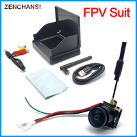 5.8G 48CH 4.3 Inch FPV Monitor 480*272 Build-in Battery and 5.8g 48CH 200mW Starlight Transmitter VTX-CAM 1000TVL camera for RC