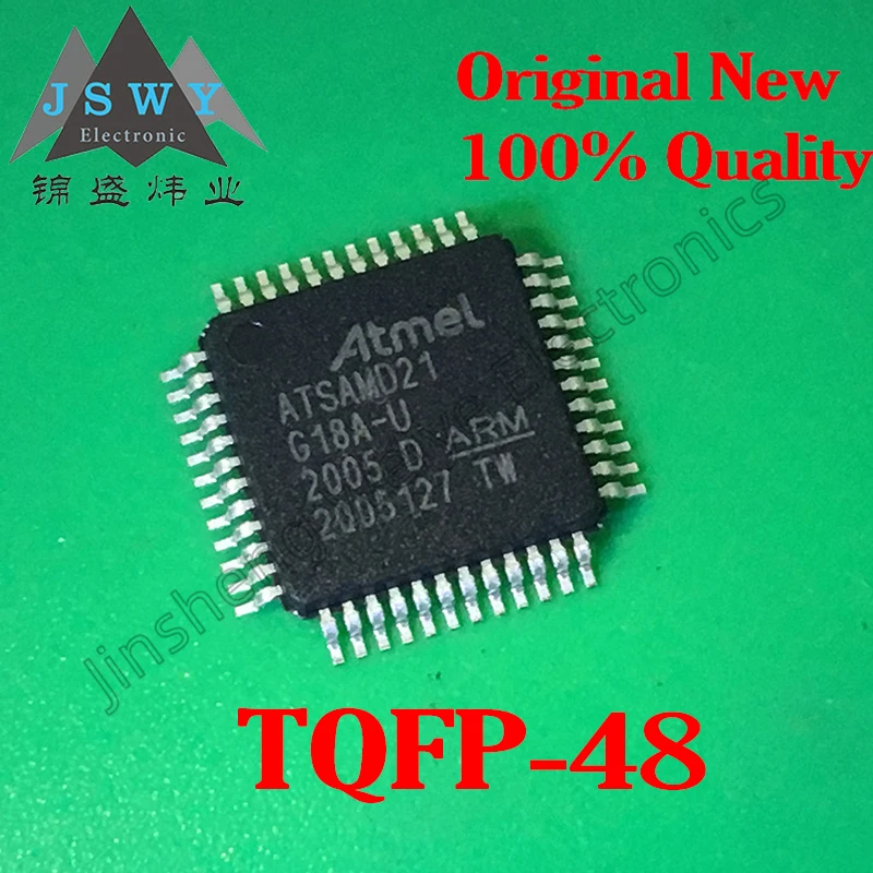 5-50PCS ATSAMD21G18A-AU ATSAMD21G18A-U MCU QFP-48 100% new original imported chip spot IC product free shipping