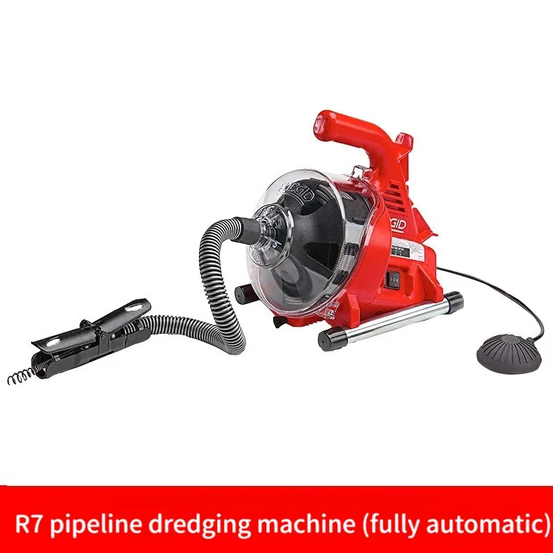 Electric Sewer Pipe Dredging Machine Toilet Kitchen 19-38MM Pipe Cleaning Machine Pipe Dredger Drain Cleaner 120W 220V