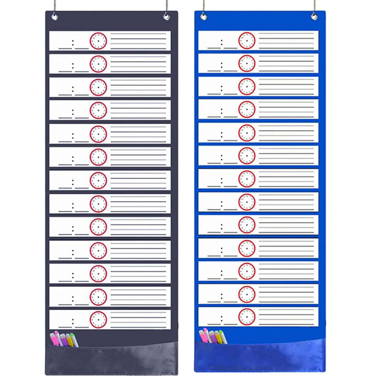 Dagelijkse Schema Grafiek Over Deur Gemonteerde Muur Opknoping Met Twee Haken Voor