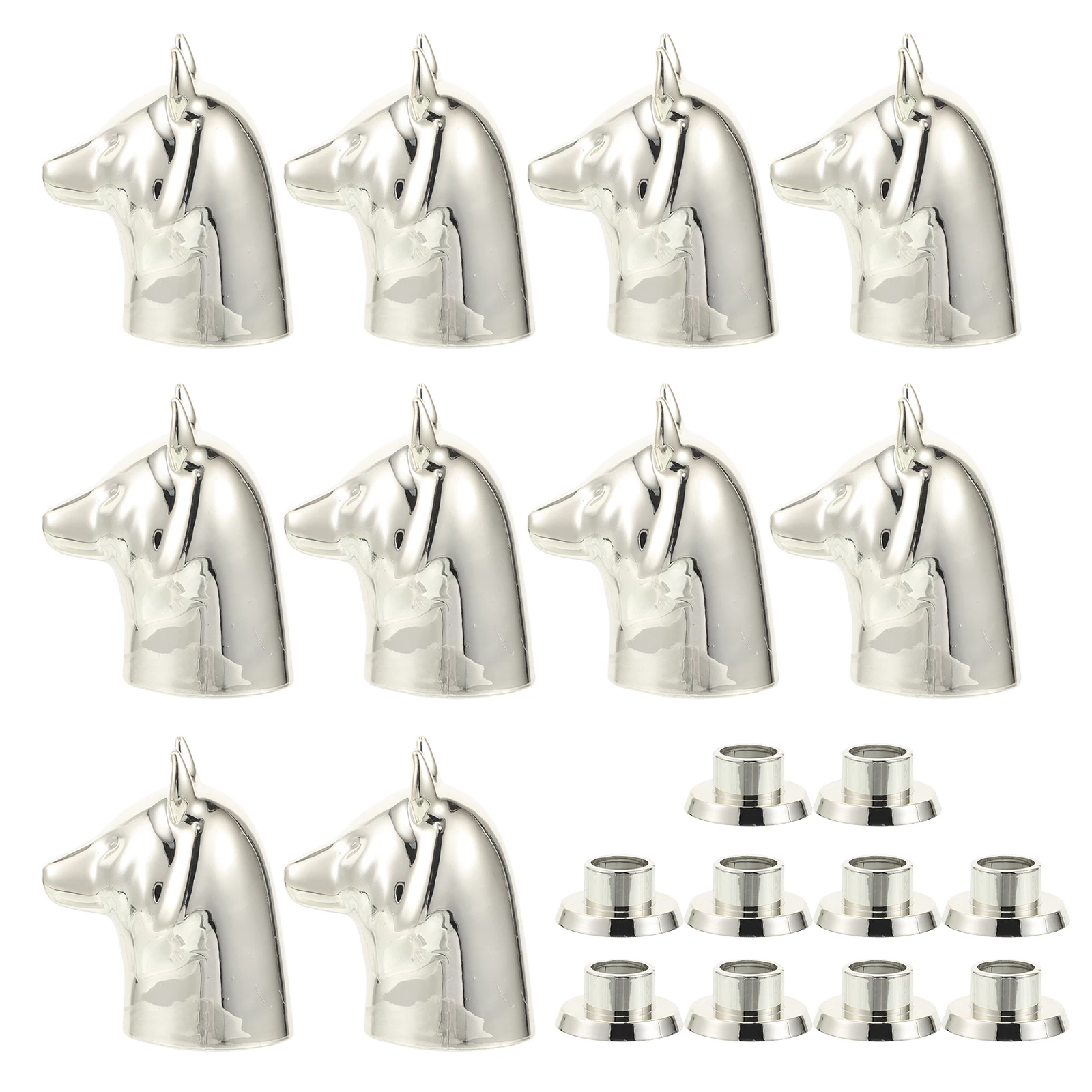 

5Pcs Luxury Fox Bottle Caps Gold Finish Secure Fit for DIY Perfume Atomizers Replacement Tops for Empty Closures