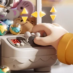 Big Size DIY Doll Machine Kids Coin Operated Play Game Mini Claw Catch Toy Crane Machines Music Doll Children Xmas Gifts Toys