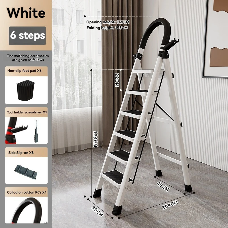 6 steps white