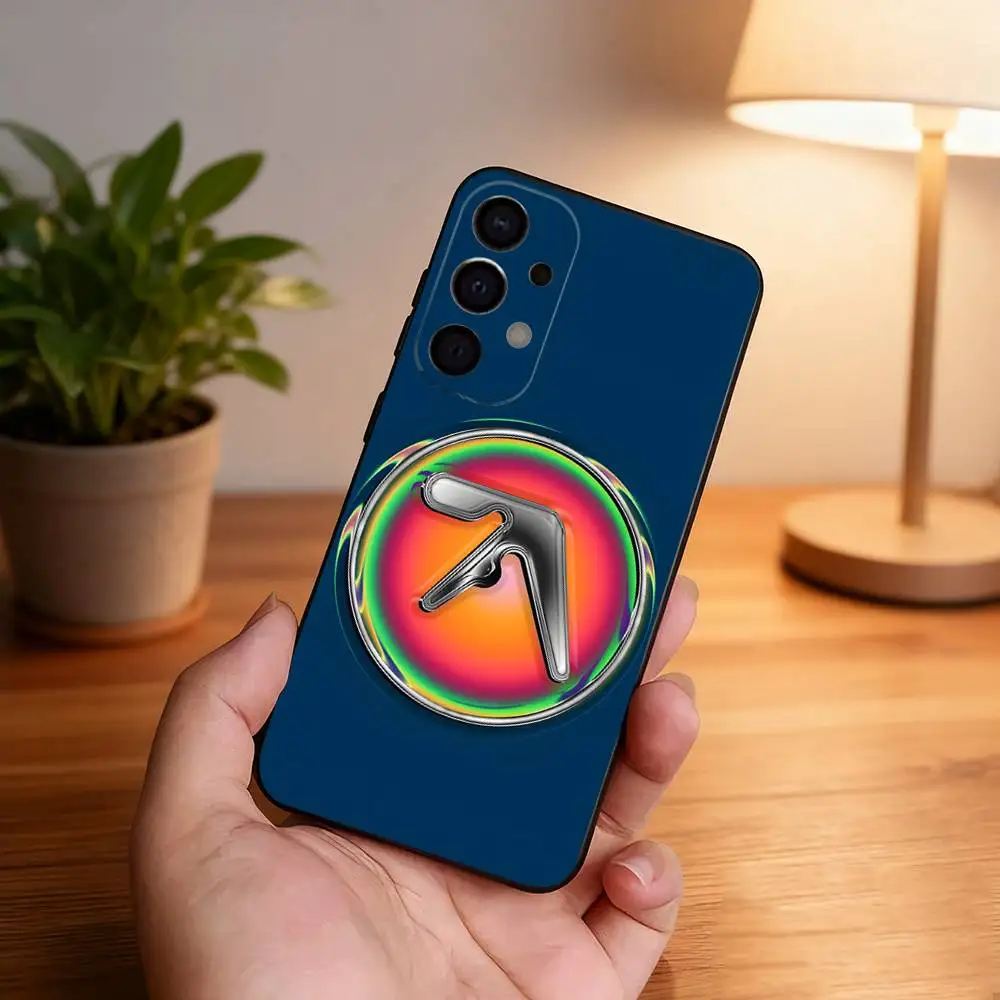 Aphex Twin Logo Art Phone Case For Samsung S26,S25,S24,S21,S22,S23,S30,Ultra,S20,Plus,Fe,Lite,5G Black Cover