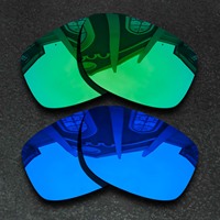 2SETS Jade Green&Violet Blue Sunglasses Polarized Replacement Lenses for Oakley Jupiter Squared