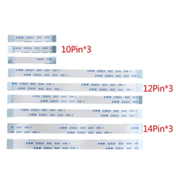 For Sony Dualshock 4 PS4 PRO Slim Controller 12 14 Pin Charging Board Power Switch Cable &10pin Touch Pad Flex Ribbon Cable