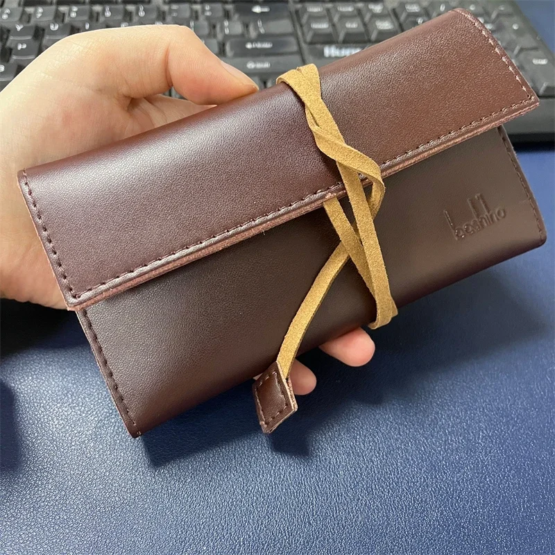 Smoking Storage Bag Genuine Leather Tobacco Pouch Bag Grinding Tobacco Cigarettes Storage Accessories Fashion Gifts for Men