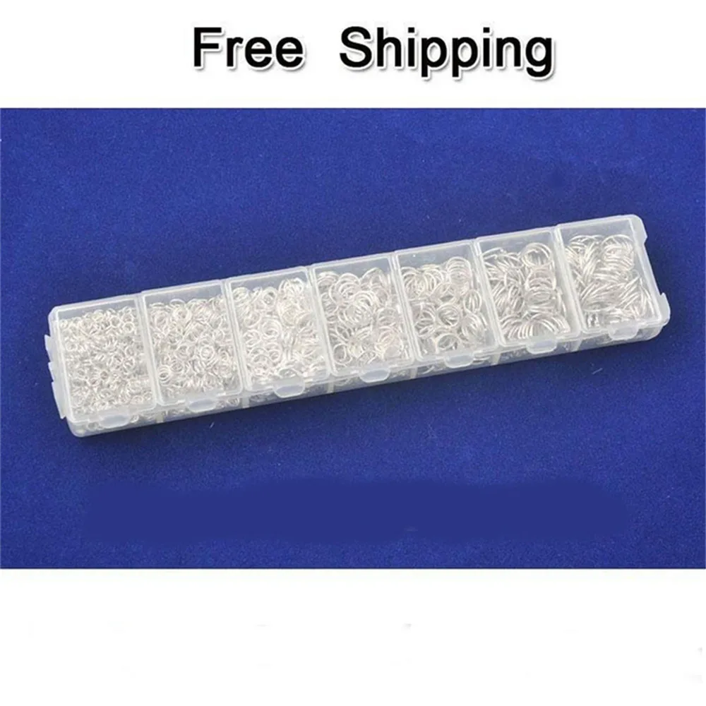 3-4-5-6-7-8-9MM 2500pcs Sterling Silver Open Jump Ring Silver Components DIY Jewelry 925 Silver Findings Opening Rings