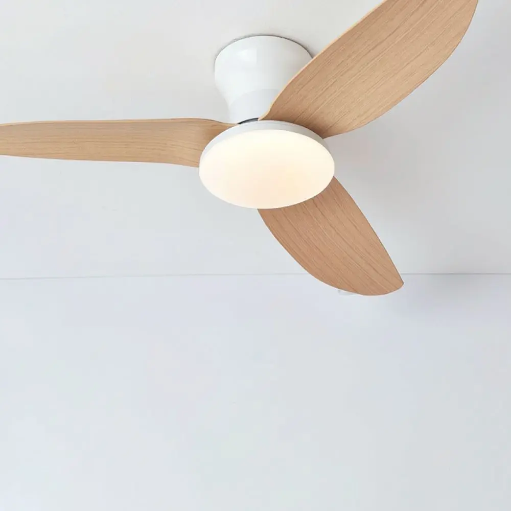 Led Ceiling Fan Lamp For Bedroom Living Room Minimalist Design Remote App Control Dimmable Flush Mount Cooling Fan
