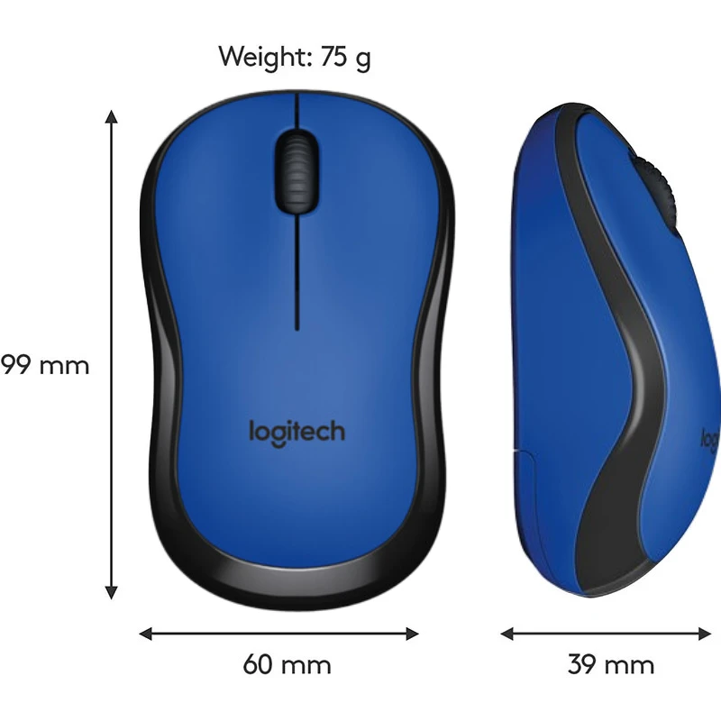 ماوس لوجيتك M220 اللاسلكي الصامت، توصيل وتشغيل 1000 نقطة في البوصة، يعمل مع أجهزة الكمبيوتر المحمول Mac Desktop للمنزل/المكتب