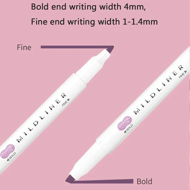 NEW zebra mildliner highlighter markers,WKT7 double-ended fiber fluorescent pen For DIY ,Handbook,Drawing,POP Poster art supplie