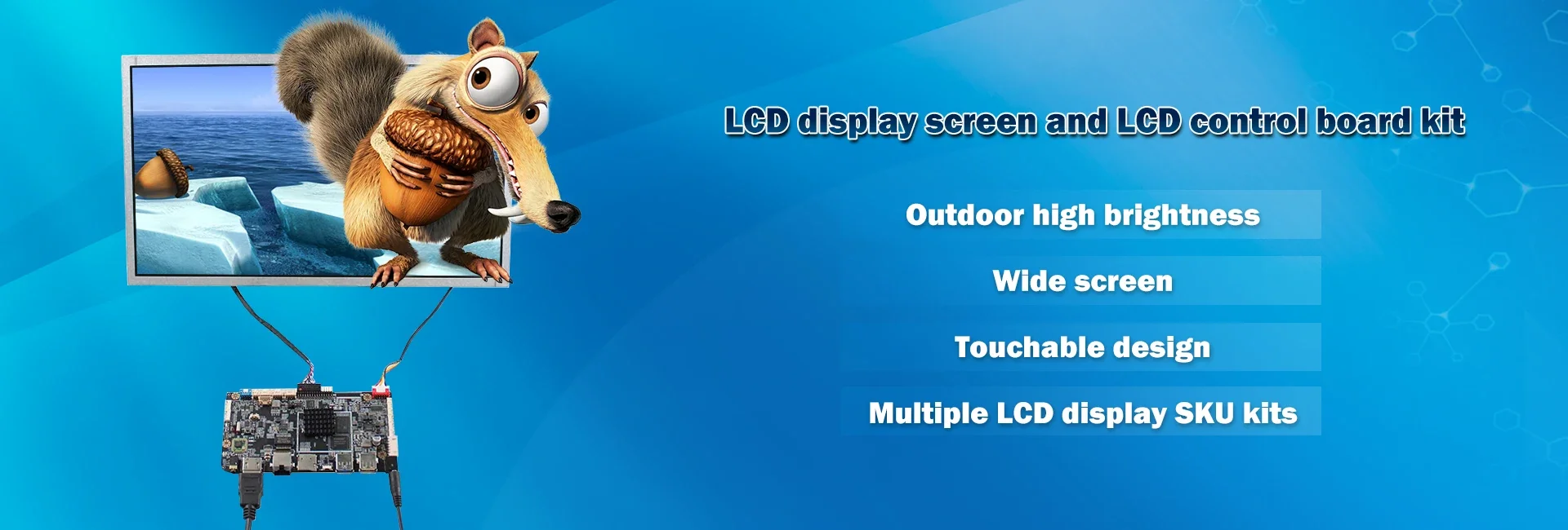 Hd-Mi Audio Lcd Board And Touch Screen Panel Lcd Display Module 10.3Inch Transparent Lcd Screen With Capacitive Touch Panel