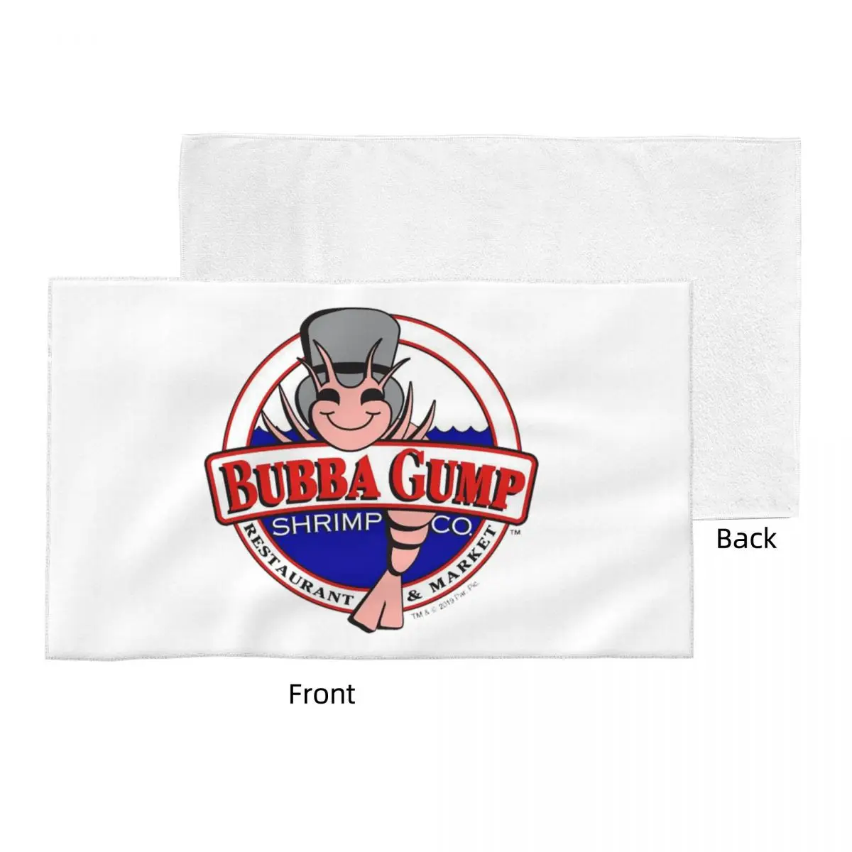 Custom Bubba Gump Forest Shrimp Seafood Soft Face Towel Quick Dry Pool Bath Cotton Towels Breathable