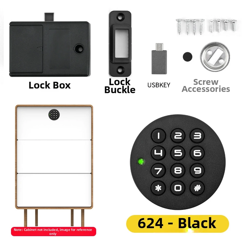 Smart Cabinet Door Lock Electronic Combination Password USB Key For Office File Drawer Gym Sauna Storage Security Hardwar