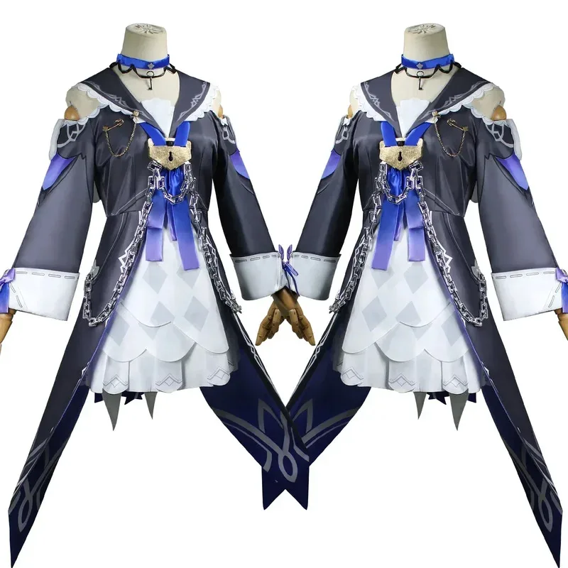 Disfraz de Herta para mujer, disfraz de Honkai Star Rail, uniforme de carnaval, peluca de Anime, Disfraces de Halloween, juego ty'4