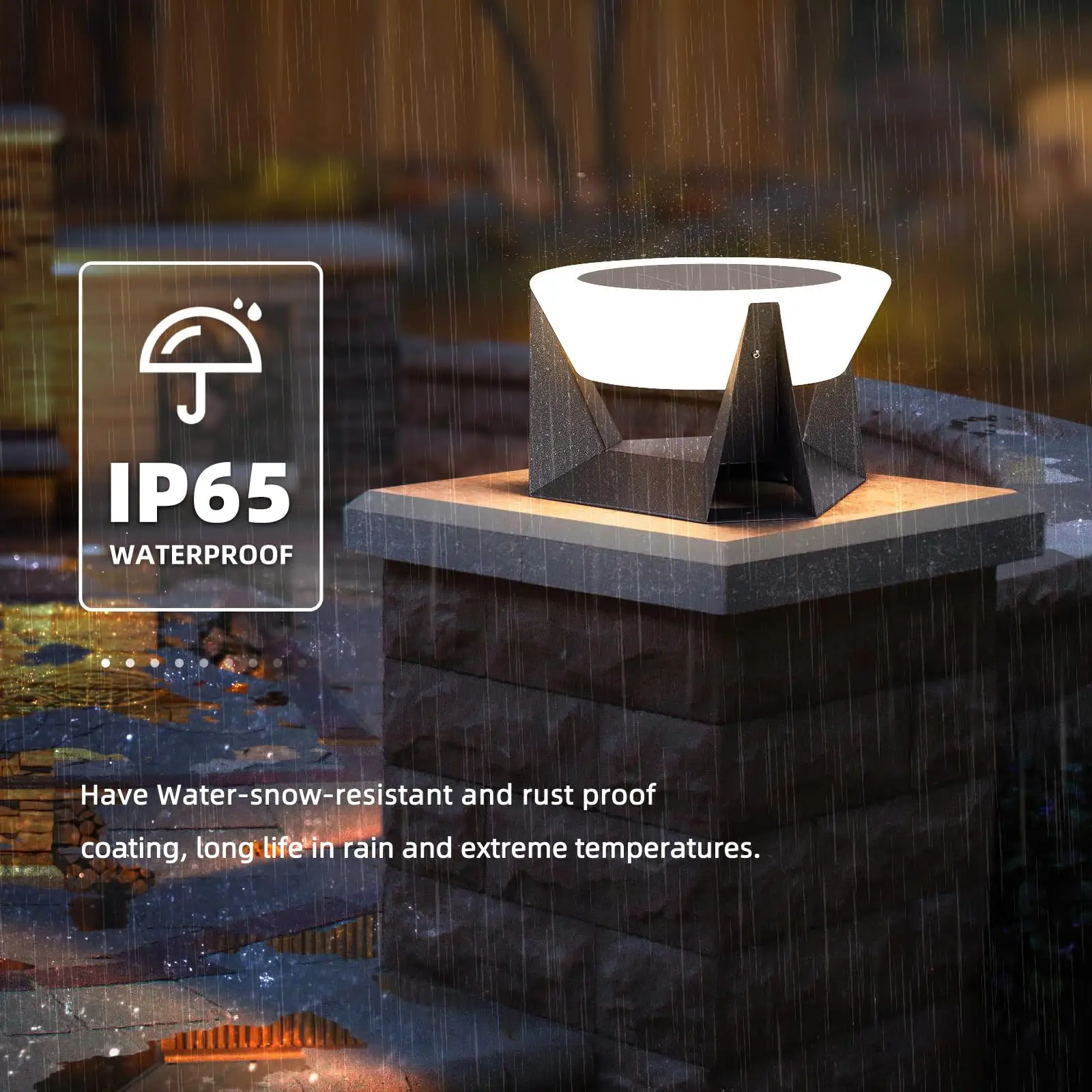 Moderne Solar Post Light IP65 Outdoor Kolomlamp Pijlerlicht Voor Tuin Patio Hek Cap Dek Platte Oppervlak Decora