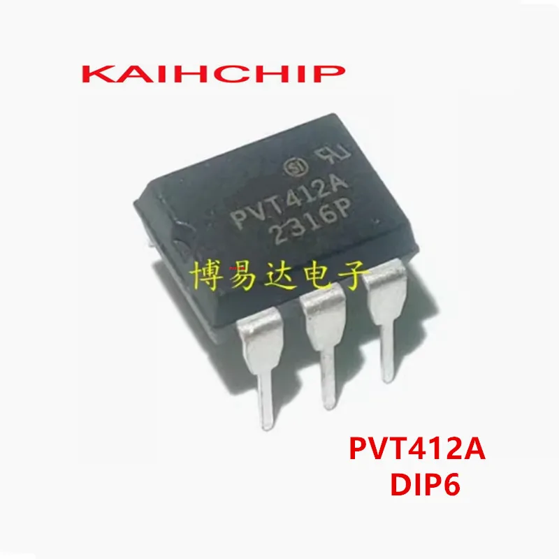 10PCS PVT412 PVT412A PVT412L DIP6 PVT412PBF PVT412APBF PVT412LPBF  PVT Photovoltaic Solid state relay optocoupler