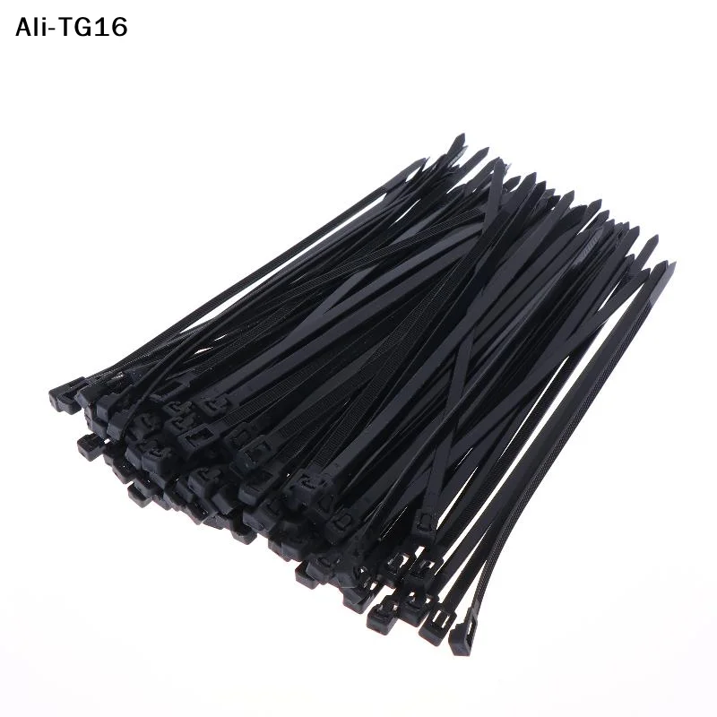 【Ty6】100/300Pcs 2026  Nylon Wire Fasteners Reusable Plastic Cable Zip Ties With Quick Release For Home Office And Outdoor Use