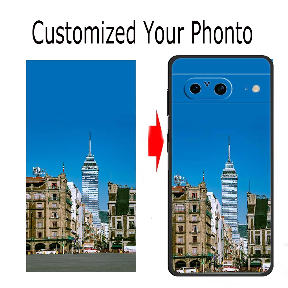 تخصيص لتقوم بها بنفسك صور الحالات الهاتف لجوجل بكسل 8 برو 8A 9 برو XL 9A 7 6 برو 7A 6A غطاء سيليكون صورة النص تصميم Pixel7A #1