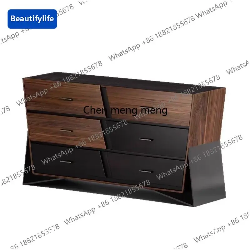 

Дизайнерский шкаф для хранения в средневековом стиле A56, приставной шкаф для столовой, шестисекционный комод, тумба для гостиной, декоративный шкаф