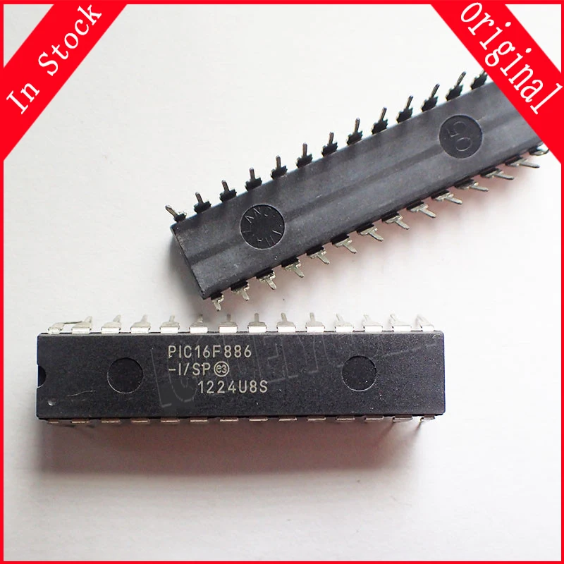 1pcs/lot PIC16F886-I/SP PIC16F886-I PIC16F886 DIP-28 In Stock