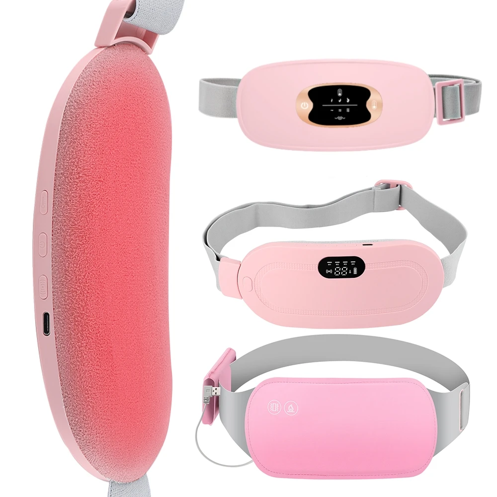 

USB менструальная электрическая грелка для живота, вибрационный массажер для женщин, уход за животом, обогреватель живота, зимний согревающий дворцовый пояс