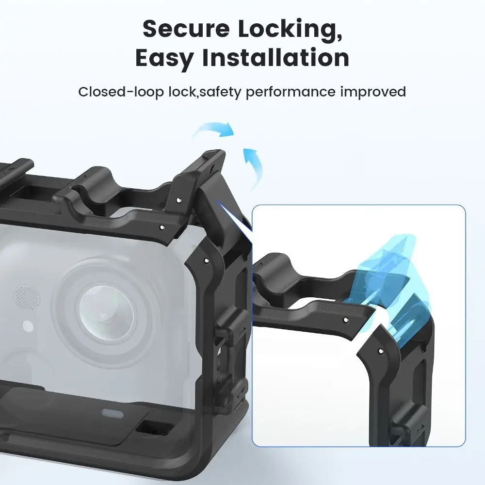 Quick Release Protective Frame Cold Shoe Expansion Plastic Rabite Cage Multifunctional for Insta360 Go Ultra