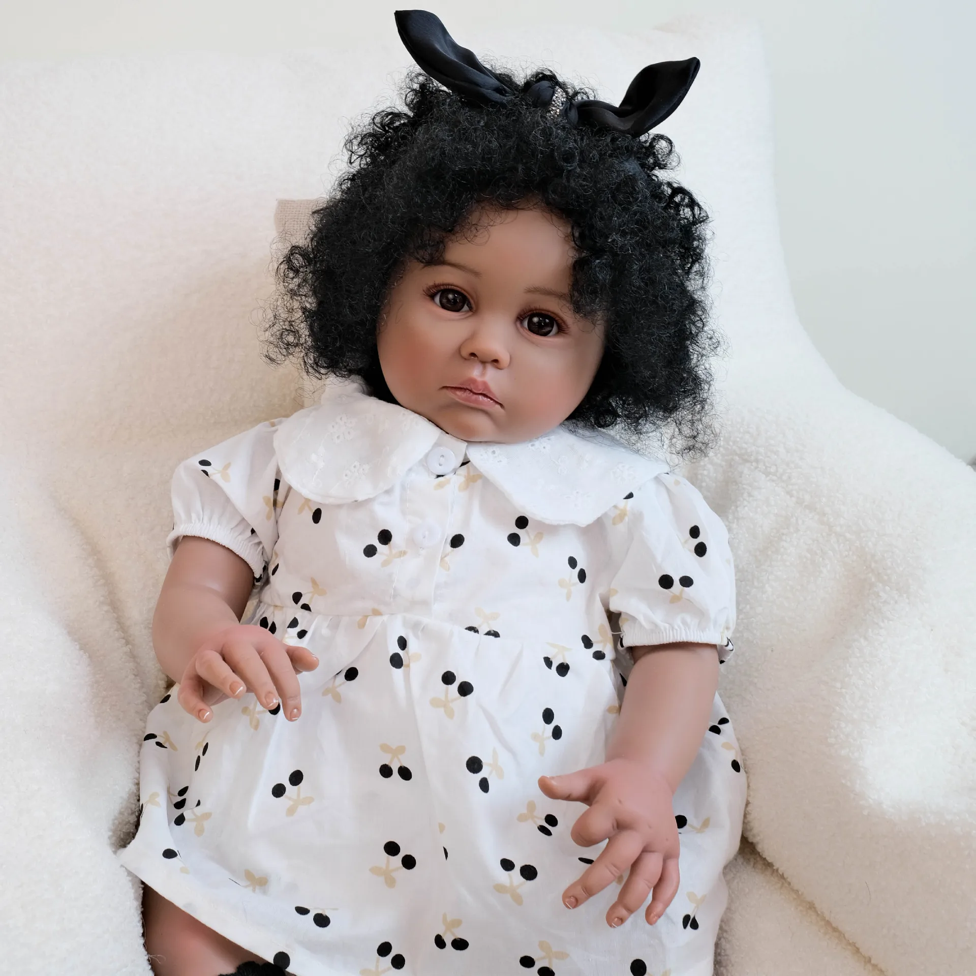 60 cm Große Größe Prinzessin Bonecas Tuch Körper Silikon Reborn Baby Puppe Für Mädchen Bebe Lebensechte Kunst Hand Made Reborn kleinkind menina