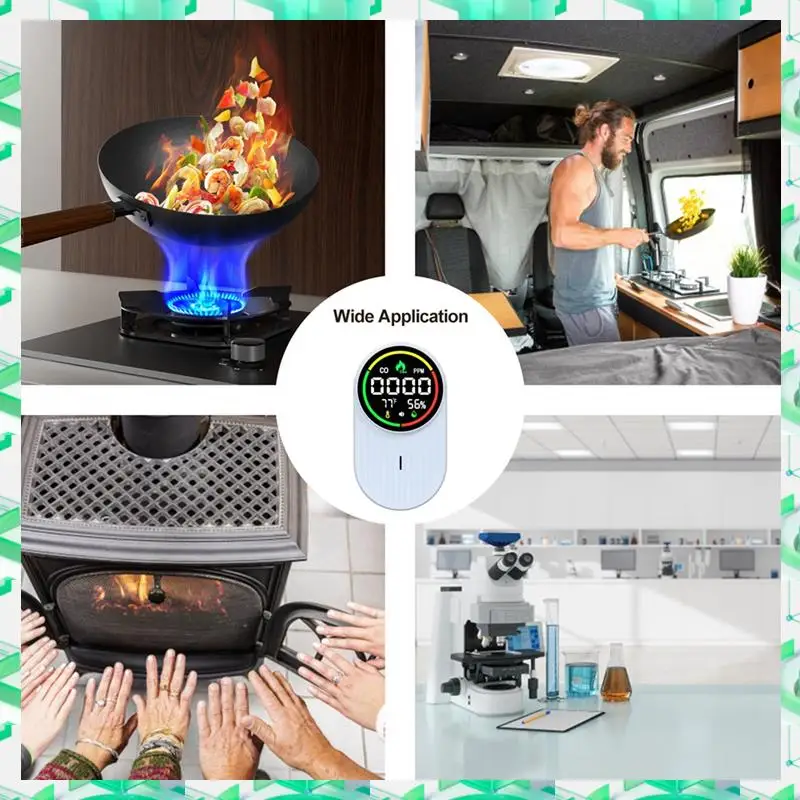 

3C Electron Combustible Gas Detector Indoor Air Quality Monitor Carbon Monoxide Alarm US Plug,Combustible Gas Detector Indoor Ai