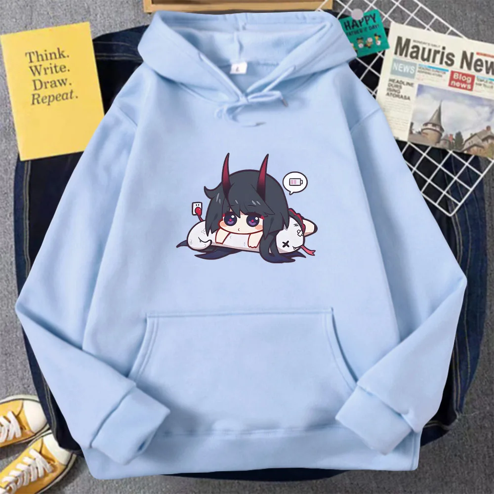 Honkai Impact 3rd Hoodies Kawaii Cartoon Moletons para Mulher Homem Inverno Macio Quente Long Slevees Bonito Y2k Roupas Pulôveres