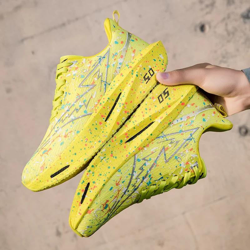 

Мужские кроссовки для бега, уличная легкая сетчатая противоскользящая повседневная прогулочная обувь на плоской подошве, мужская удобная спортивная дышащая спортивная обувь для мужчин