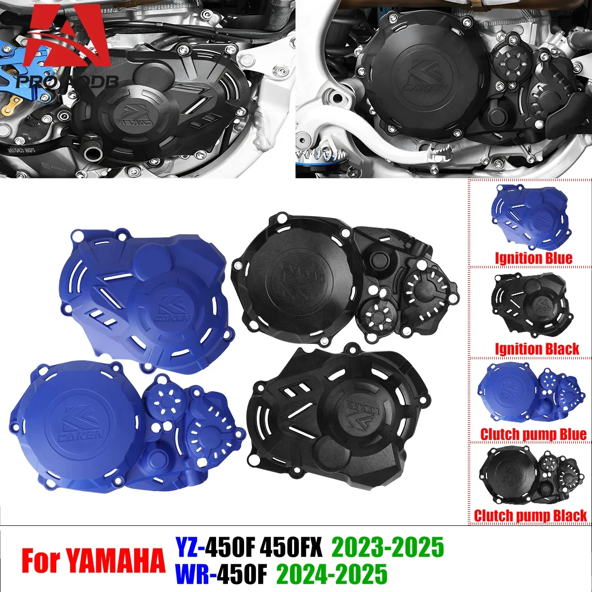 

For YAMAHA Motorcycle WR450F 2024-2025 YZ450F 2023-2025 YZ450FX 2023-2025 Durable Clutch Water pump Ignition Protective cover