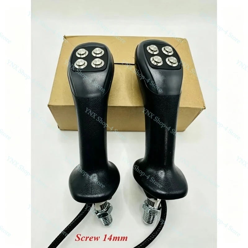 Excavator Modified Wood Grabber Metal 4-button Joystick Handle Screw: 14mm