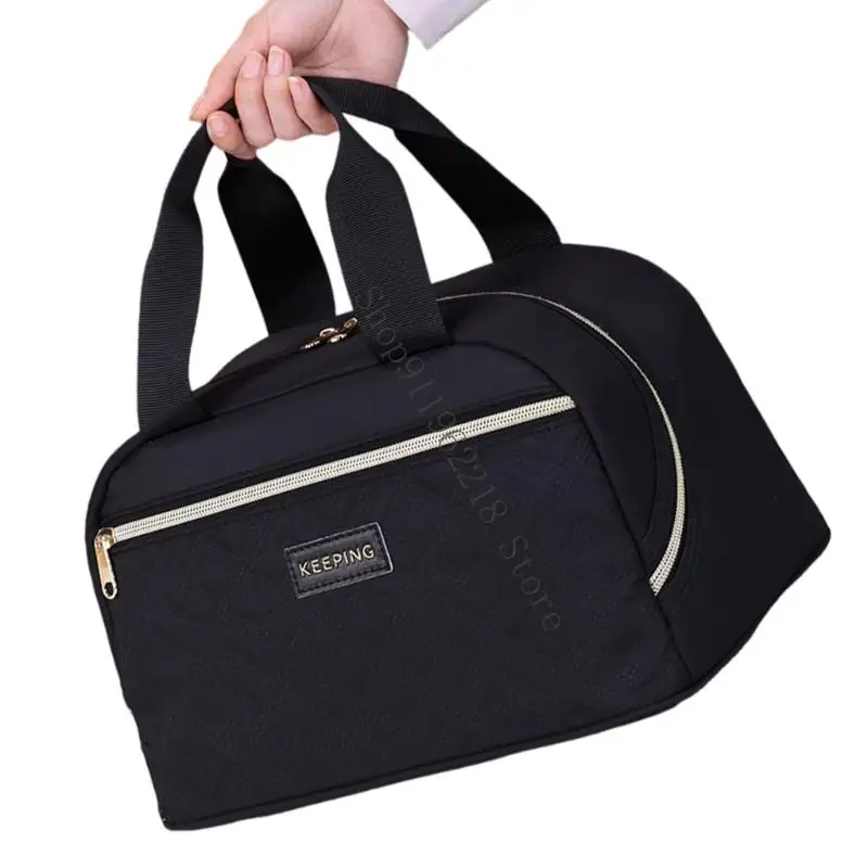 حقيبة غداء محمولة متعددة الأغراض تقدم حقيبة يد عزل حرارية ممتازة لأعمال النزهات أو التنقل اليومي 066F #4