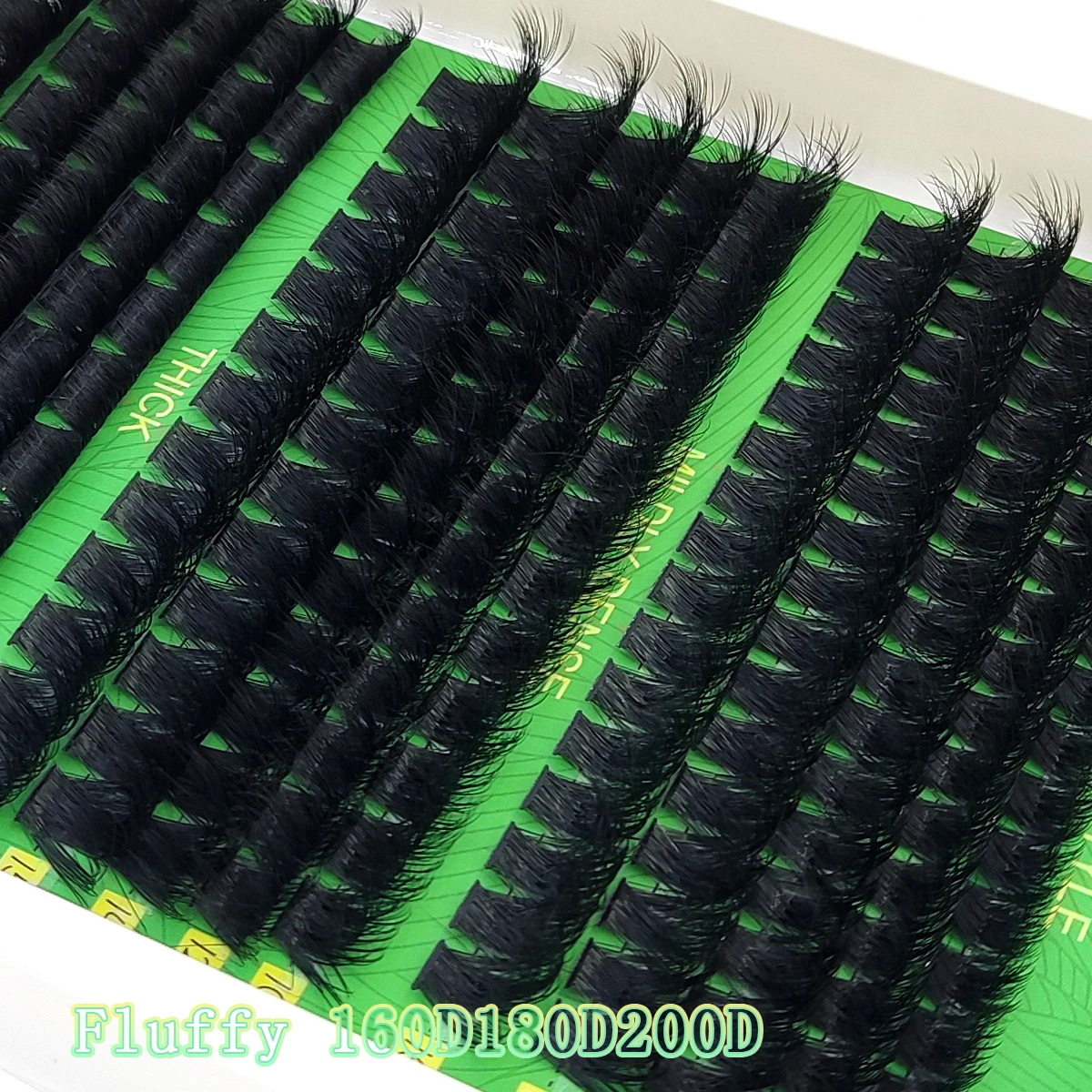 15 Reihen 60D-200D 5D Flauschige Dicke Wimpern-Cluster 10-16mm Mix Wispy Einzelwimpern-Extensions Cluster DIY Make-up Künstliche Wimpern – Detail 5