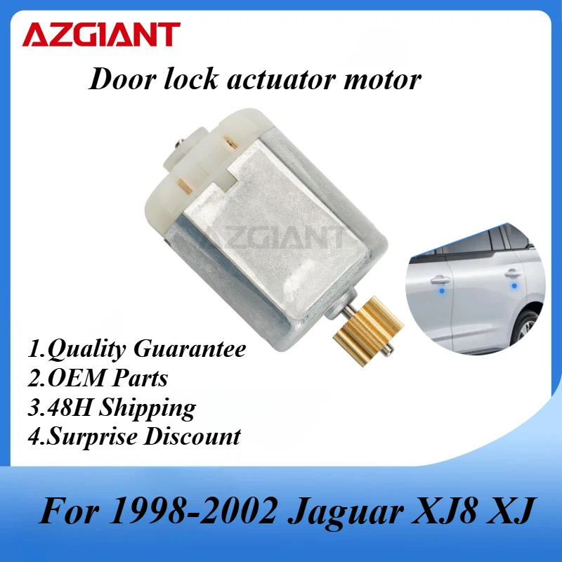 

AZGIANT Car door lock motor for 1998-2002 Jaguar XJ8 XJ high power new adapter Copper carbon brush execution replacement parts