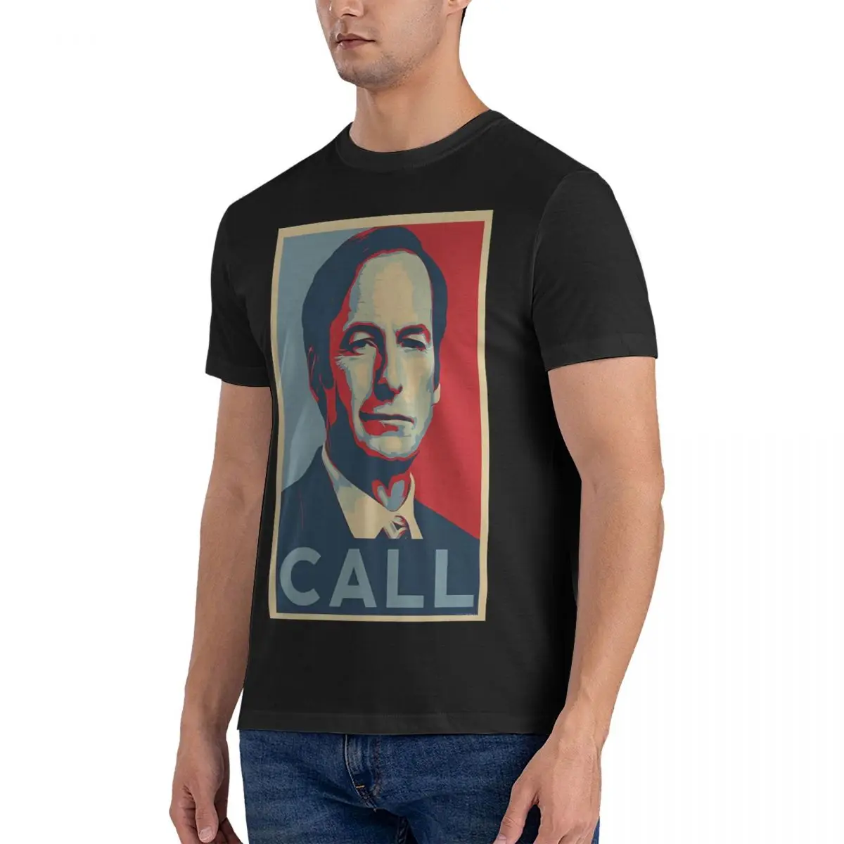 Novelty Handsome T-Shirt for Men Round Collar Pure Cotton T Shirt B-Better Call Saul Short Sleeve Tees Gift Idea Tops