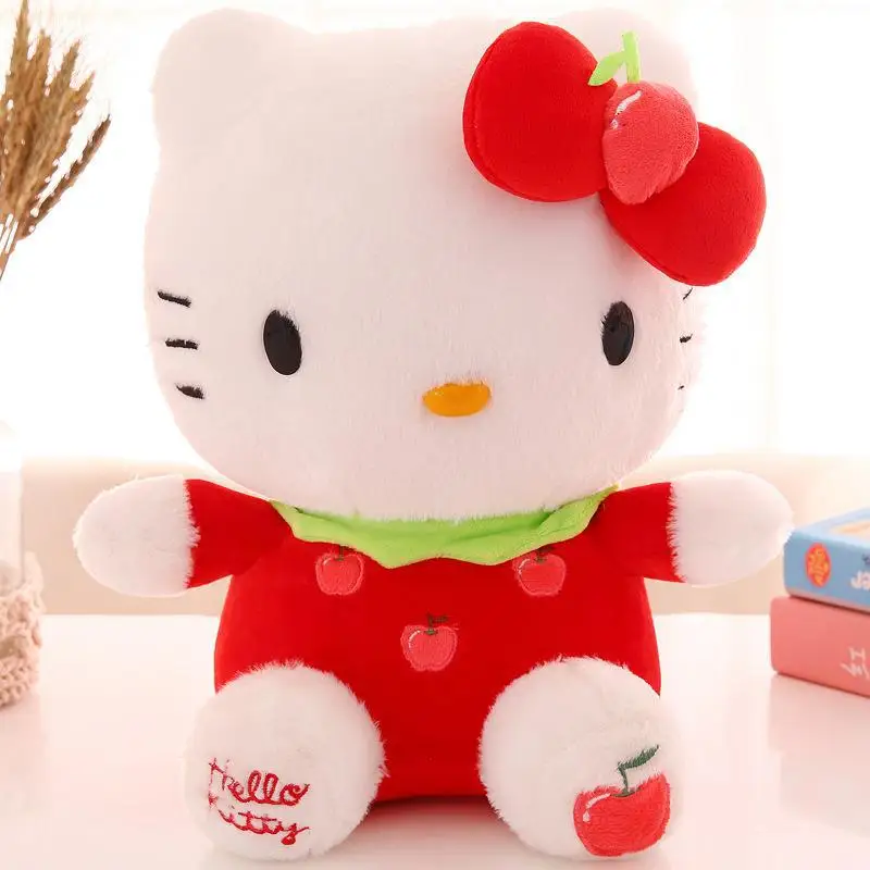 Big Size Sanrio Kawaii Hello Kitty Plush Toy Pillow Doll Cat Kt Stuffed Animal Plushies Home Decoration Peluche Kid Xmas Gift