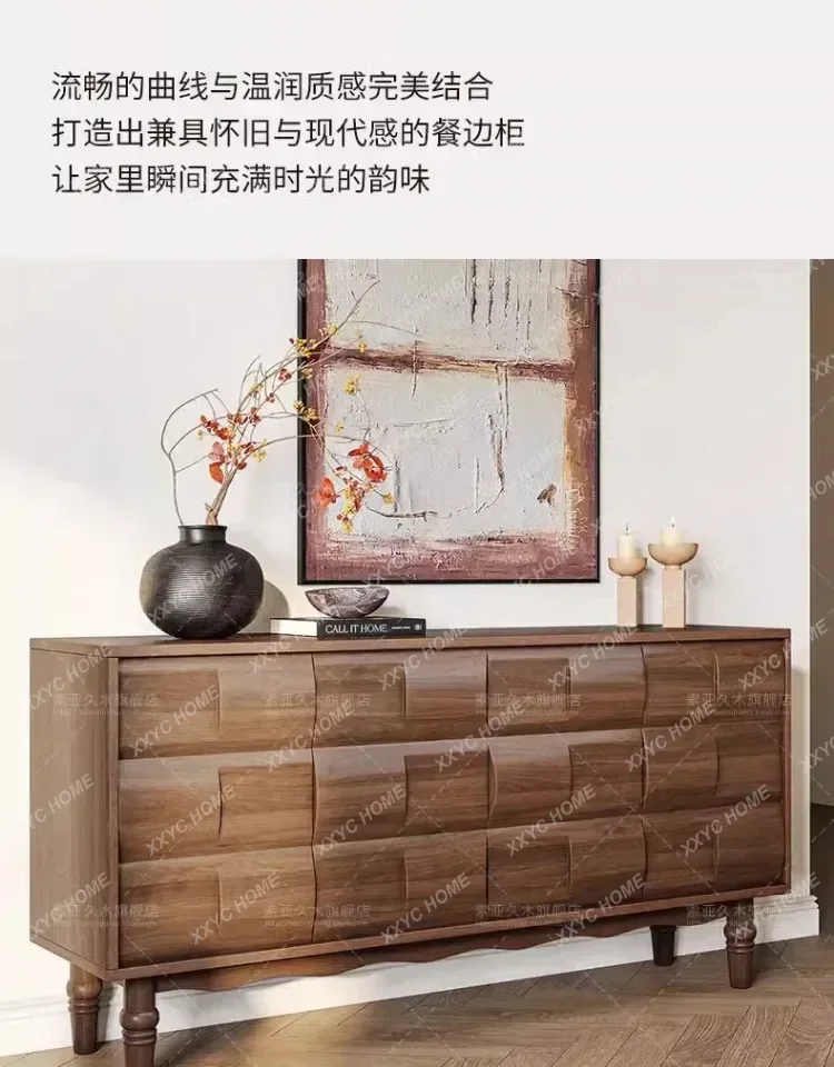 

solid wood dining side cabinet, living room wall locker, household storage cabinet9344
