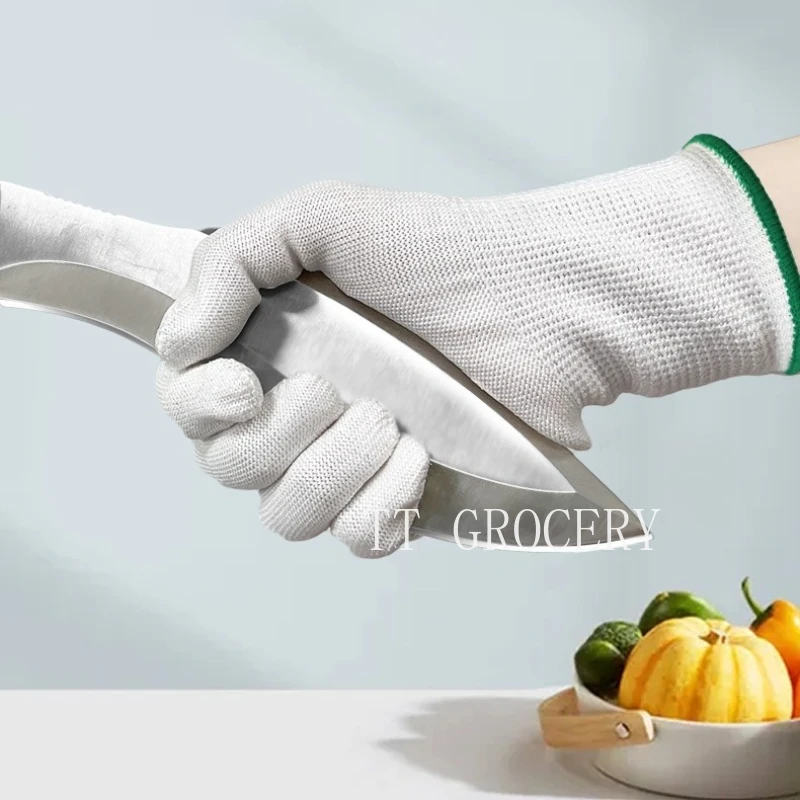 

13-Gauge EN 388 Level 5 Cut-Resistant Gloves Food-Grade Gloves for Kitchen Gardening & Work Safety Gloves