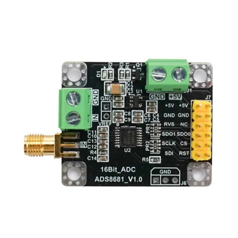 

【A69Z】ADS8681 16-битный аналого-цифровой преобразователь АЦП Модуль сбора данных 1MSPS Частота дискретизации Одноступенчатый и двухступенчатый Desi
