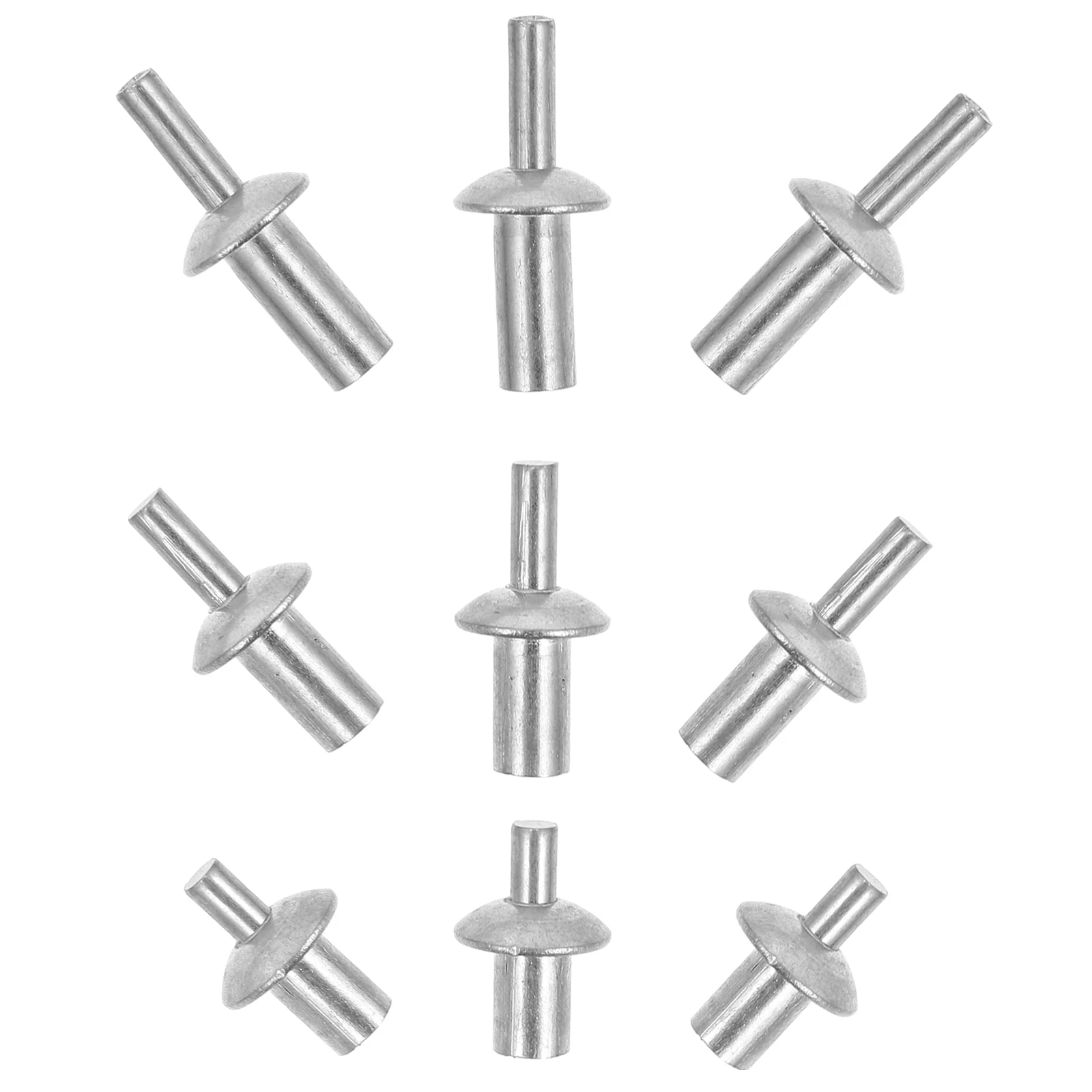 

130pcs Aluminum Core Rivet Kit for Automobile Industry Assorted Blind Rivets Metal Brazier Head Flat Half Round Enhanced