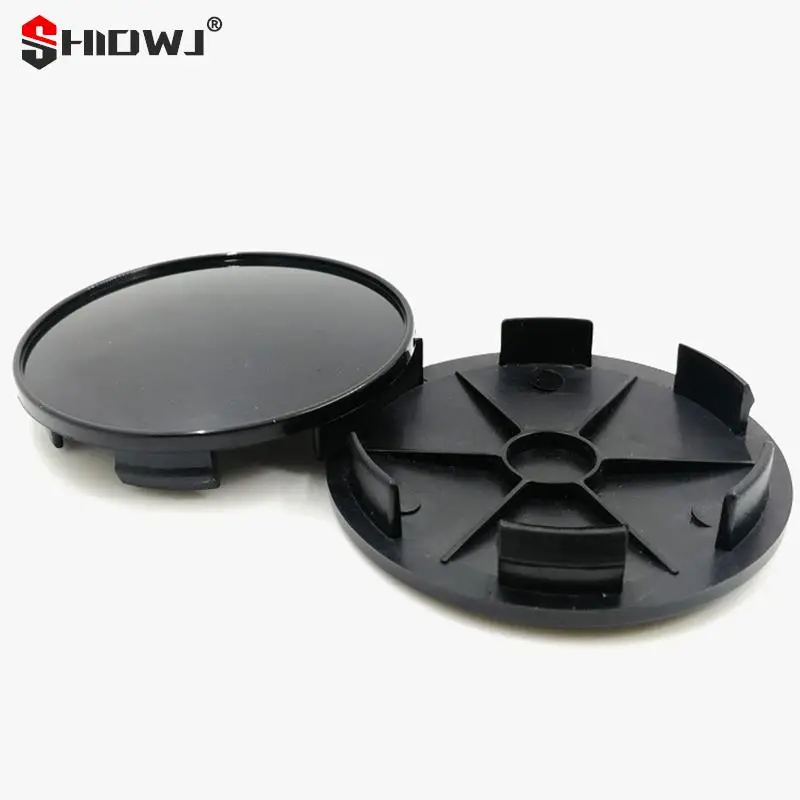 1Pc 68mm Fit 65mm Logo Black Plastic Car Wheel Center Hubcaps Covers Set Car Wheel Rim Hub Caps Car Styling Accessories