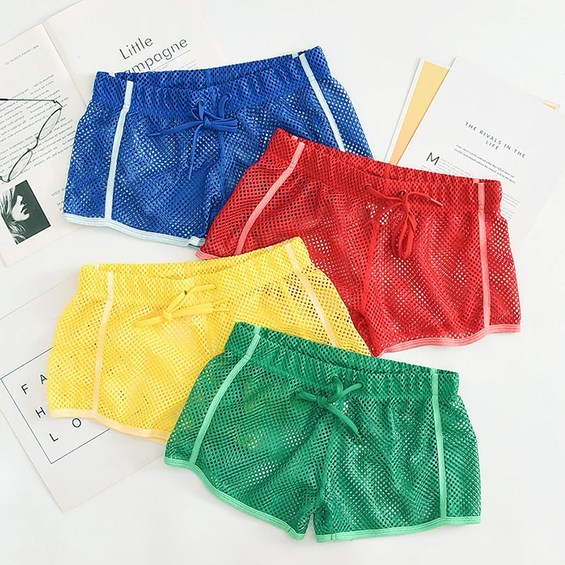 Male Underwear Sexy Mesh Boxer Shorts Transparent Men\'s Shorts Underwear Men Ropa Interior Hombre Sissy Gay Swim Trunks