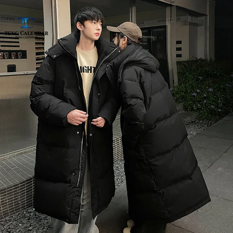 Winter Ultra Thick Blanket Knee Length Women Down Jacket, Korean Style Warm and Cold Resistant Slimming Explosive Couple Jacket