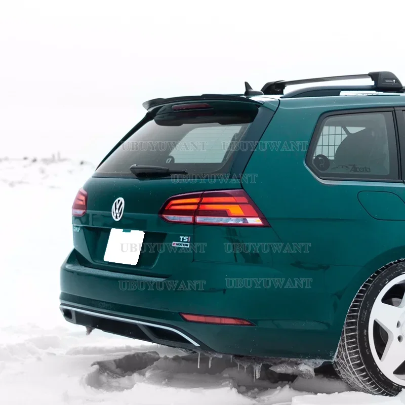 Heckloffel-Spoiler für VW Golf 7 Variant Wagon 2013–2017, glänzend schwarzer ABS-Kunststoff, Schrägheck, Auto-Heckflügel