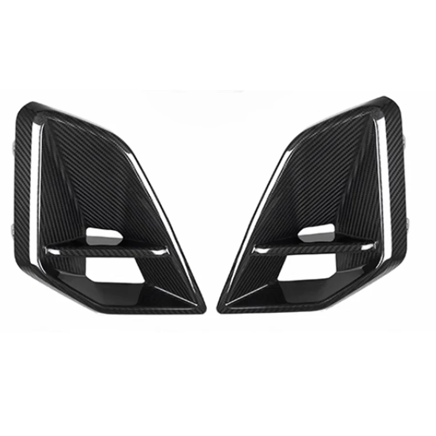 For BMW X5 G05 G18 LCI 2023+ Dry Carbon Fiber tuyere Car Front Bumper Air Intake Vent Trims auto parts Car Accessories