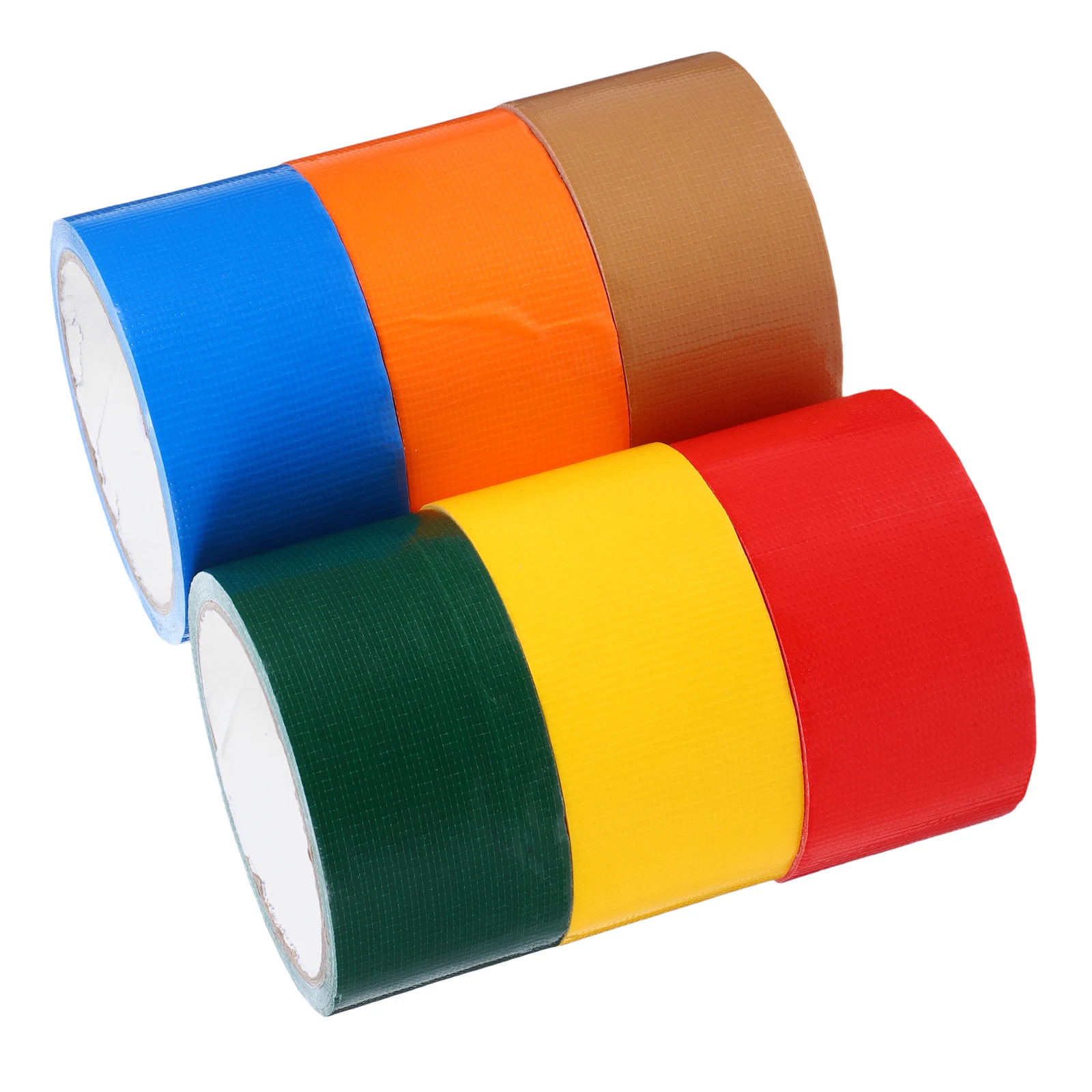 

Decorative Tape 6 Rolls Colored Duct Packaging Cute Classroom Packing Colorful Craft Tape Waterproof Multi Pack