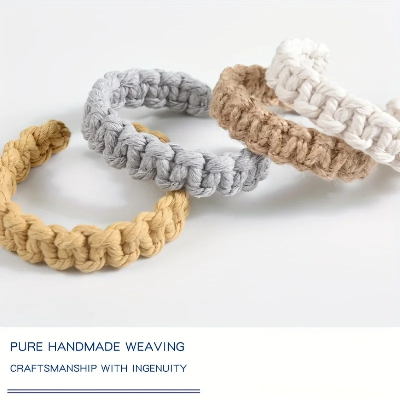 

2pcs Jute Rope Curtain Tiebacks - Handmade Braided Holdbacks for Sheer/Lightweight Drapes Home Office Rustic Decor, Living Room