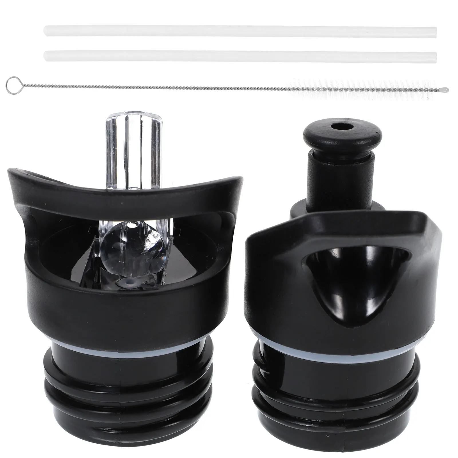 

2Pcs Suction Nozzle Cover Durable Plastic Bottle Lid Portable Loop for Hiking Camping Travel Sports Bottle Replacement Cap